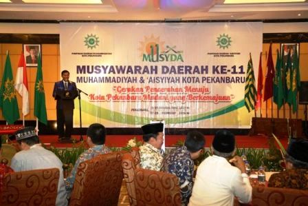 Wako Buka Musda XI Muhammadiyah dan Aisyiyah Kota Pekanbaru